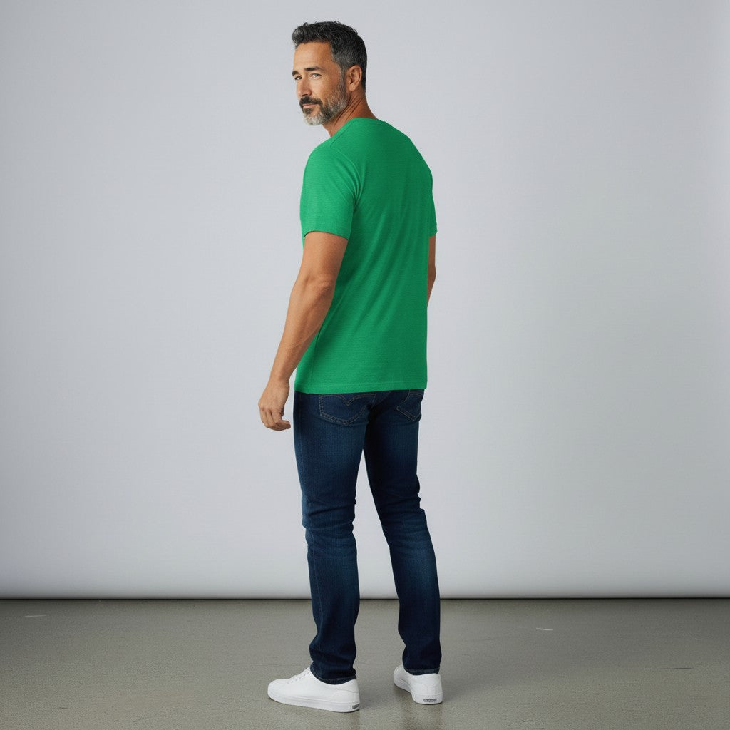 GYM PANTHERS Beast Elite T-Shirt in bright green, made from ultra-soft fabric with a modern fit and stretch for comfort and movement.