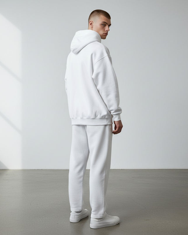 GYM PANTHERS white cotton-blend hoodie with a smooth finish and structured fit. Ideal for casual wear or training.